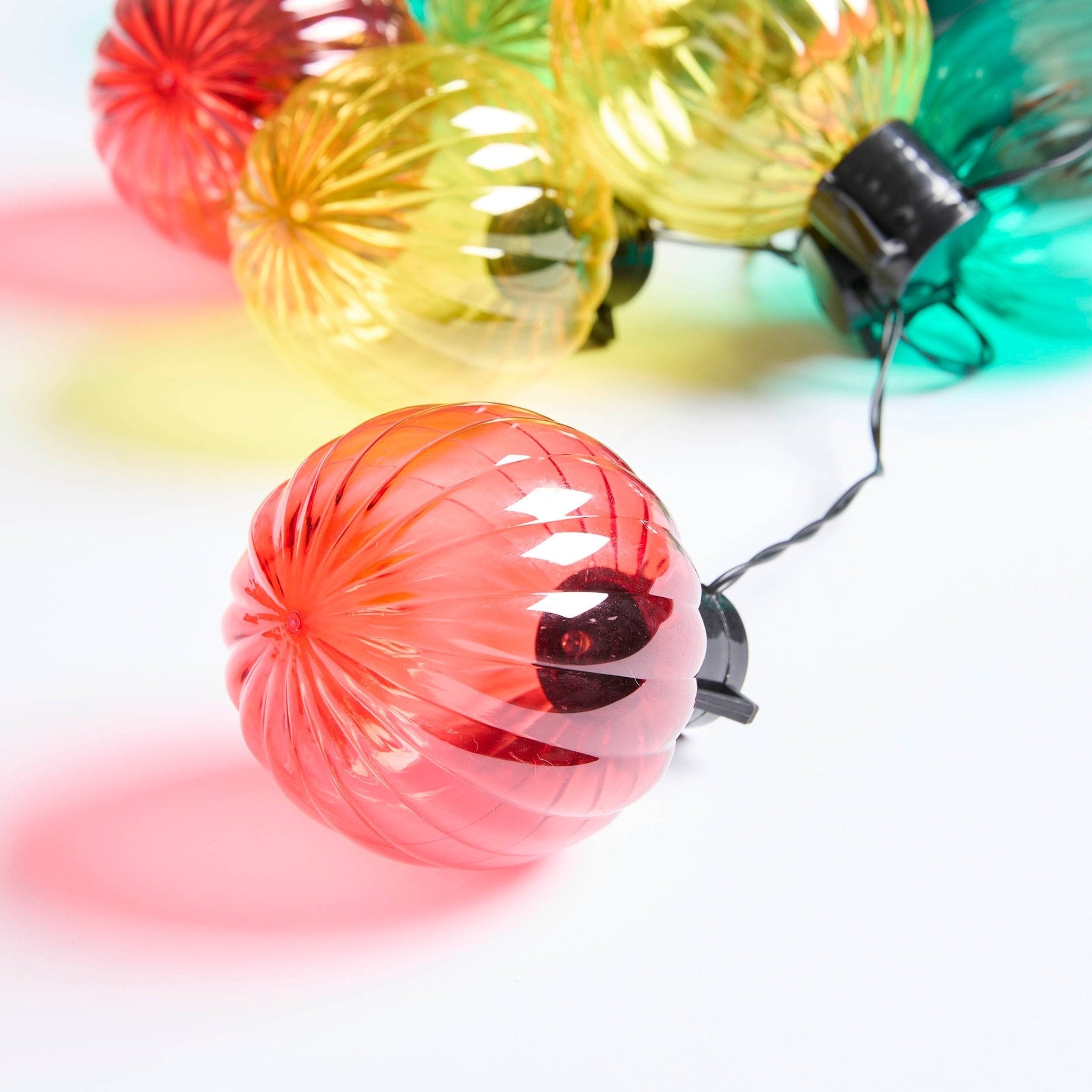 10 Indoor/Outdoor Fiesta Colourful String Lights (Battery Powered) - Multicoloured