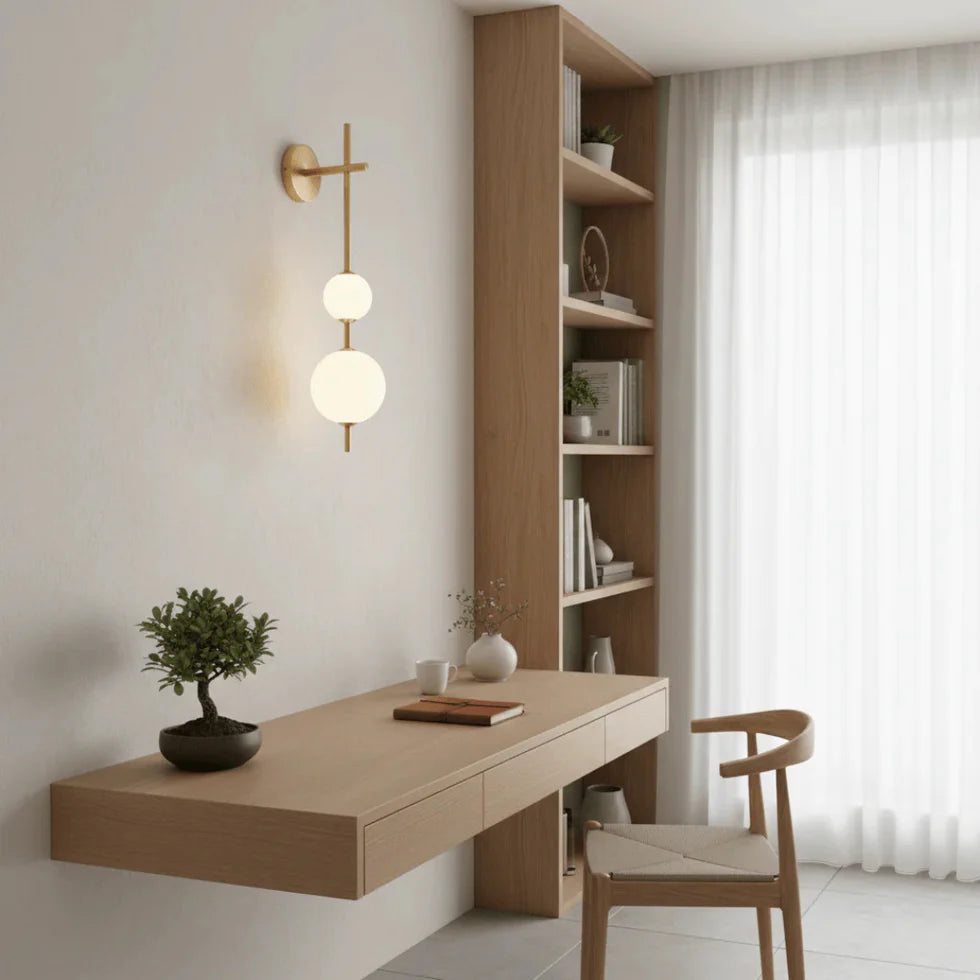 Stacked Globes Lamp Wall Light