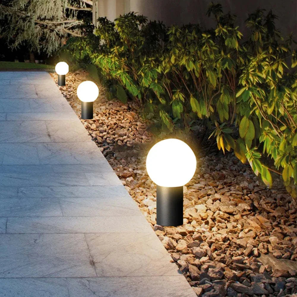 Modern Led Outdoor Garden Lamp Durable Metal Light Fixture For Pathways