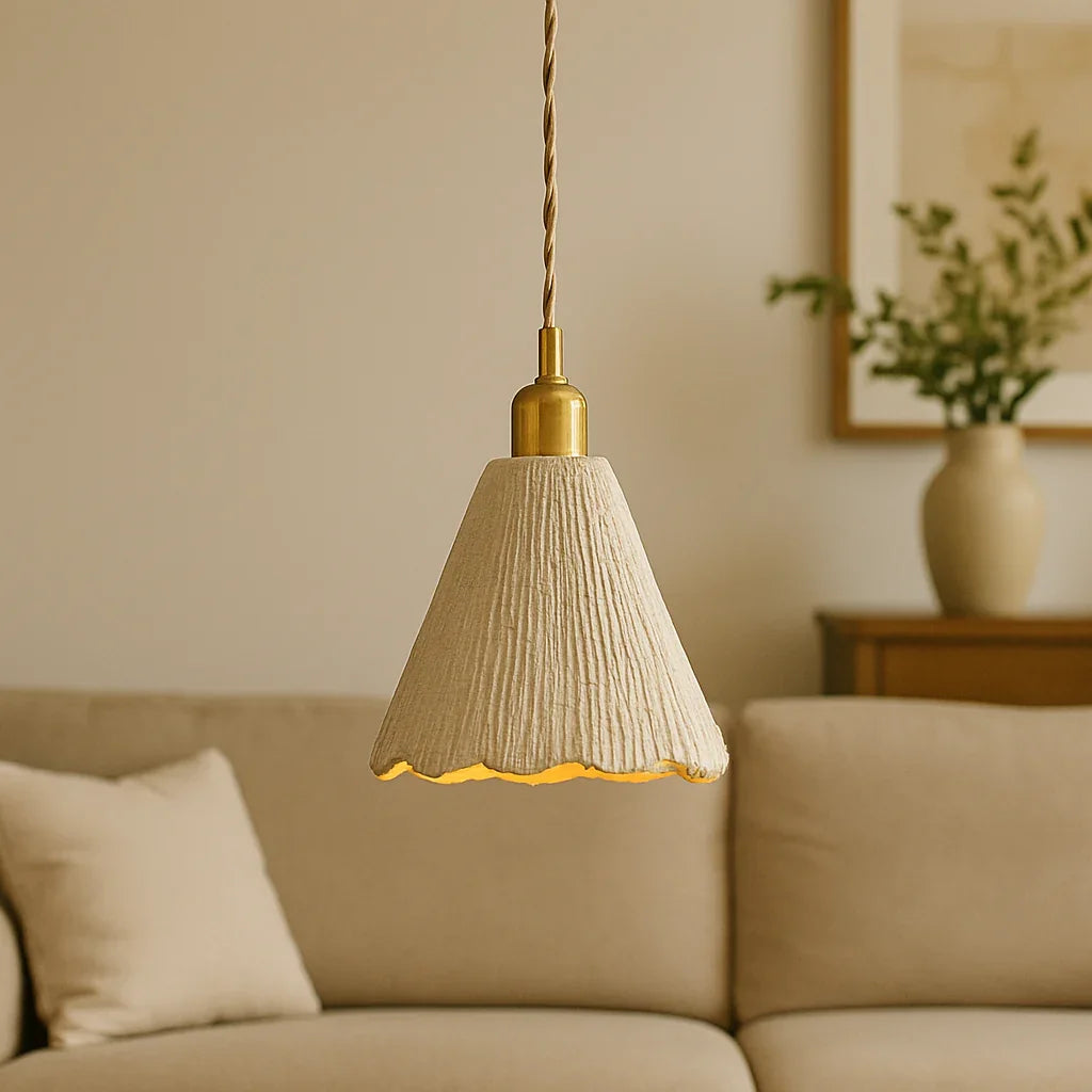 Altura Elegant Cement Hanging Lamp For Modern Home Interiors And Contemporary Lighting