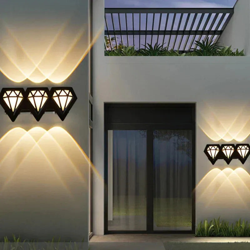 Modern Outdoor Wall Lamp Waterproof Led Exterior Wall Lights For Gardens