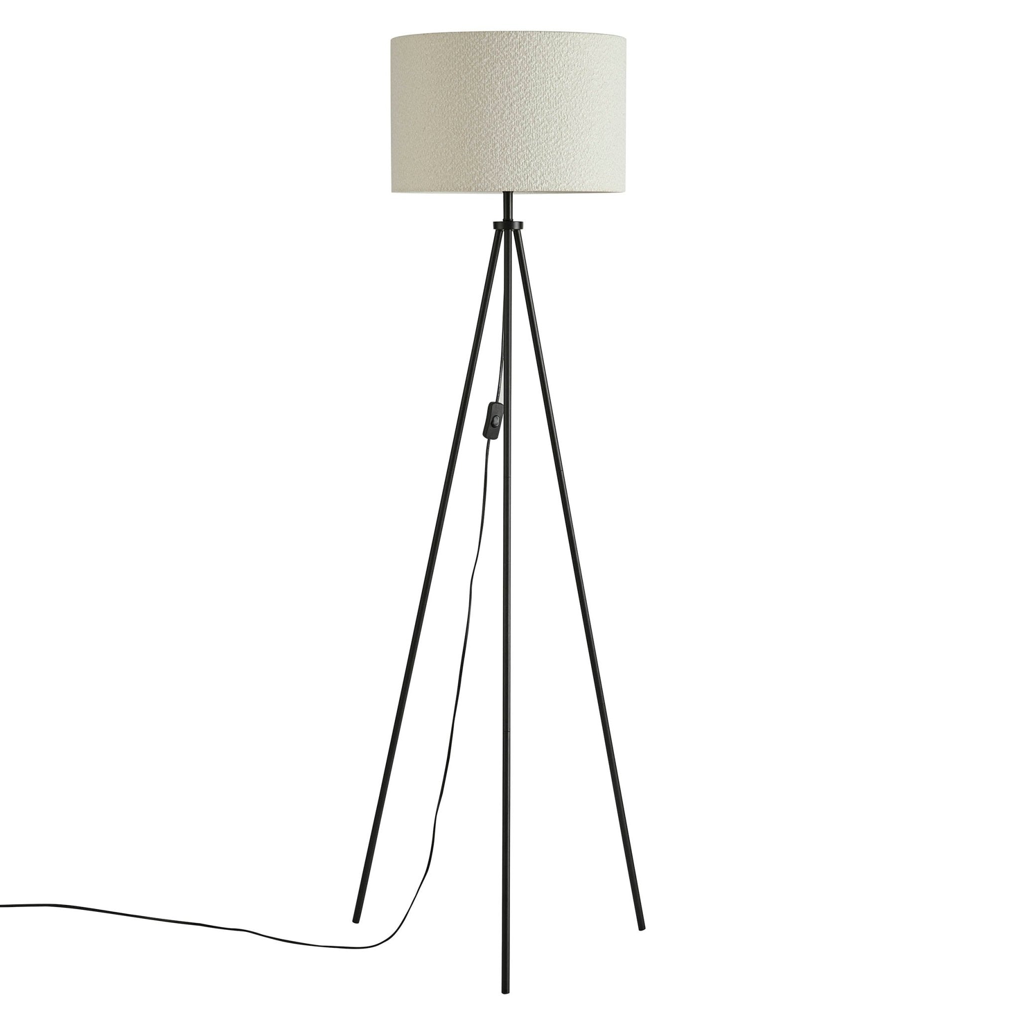 Boucle Floor Lamp - Ecru