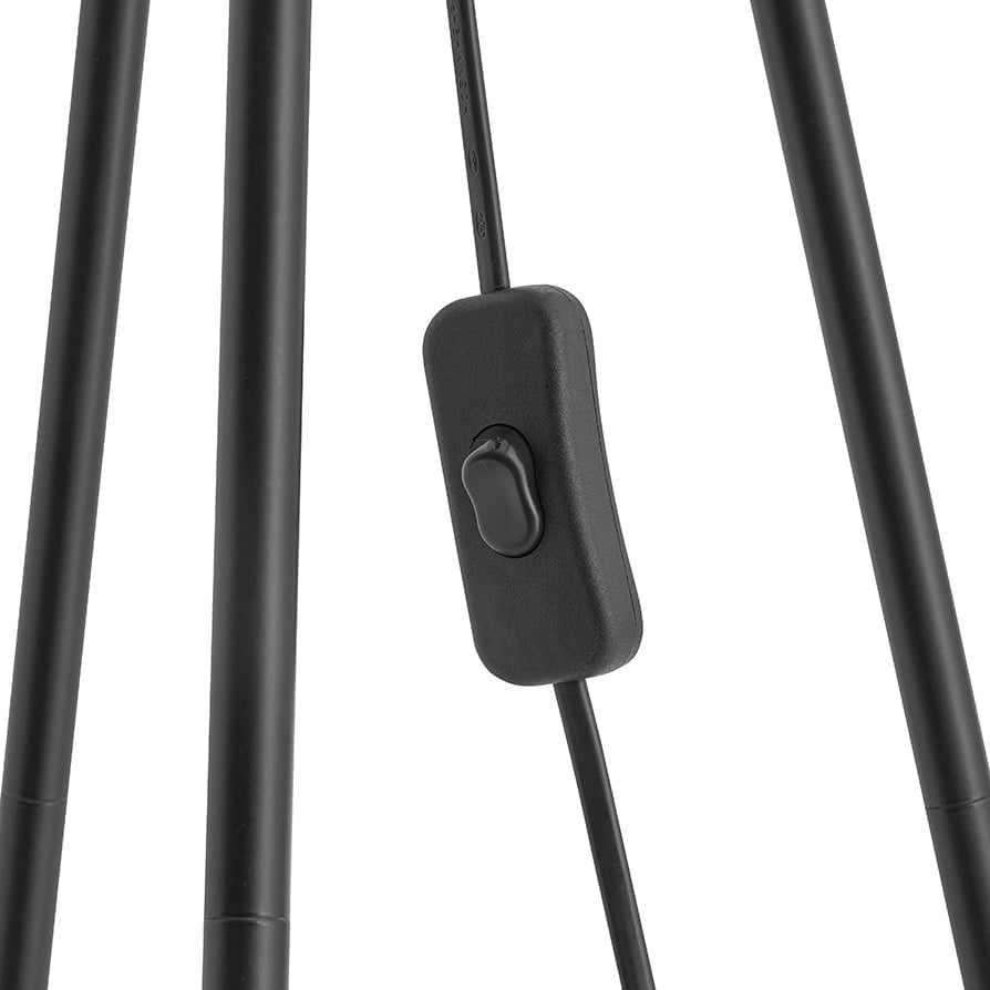 Dione Contrast Trim Tripod Floor Lamp