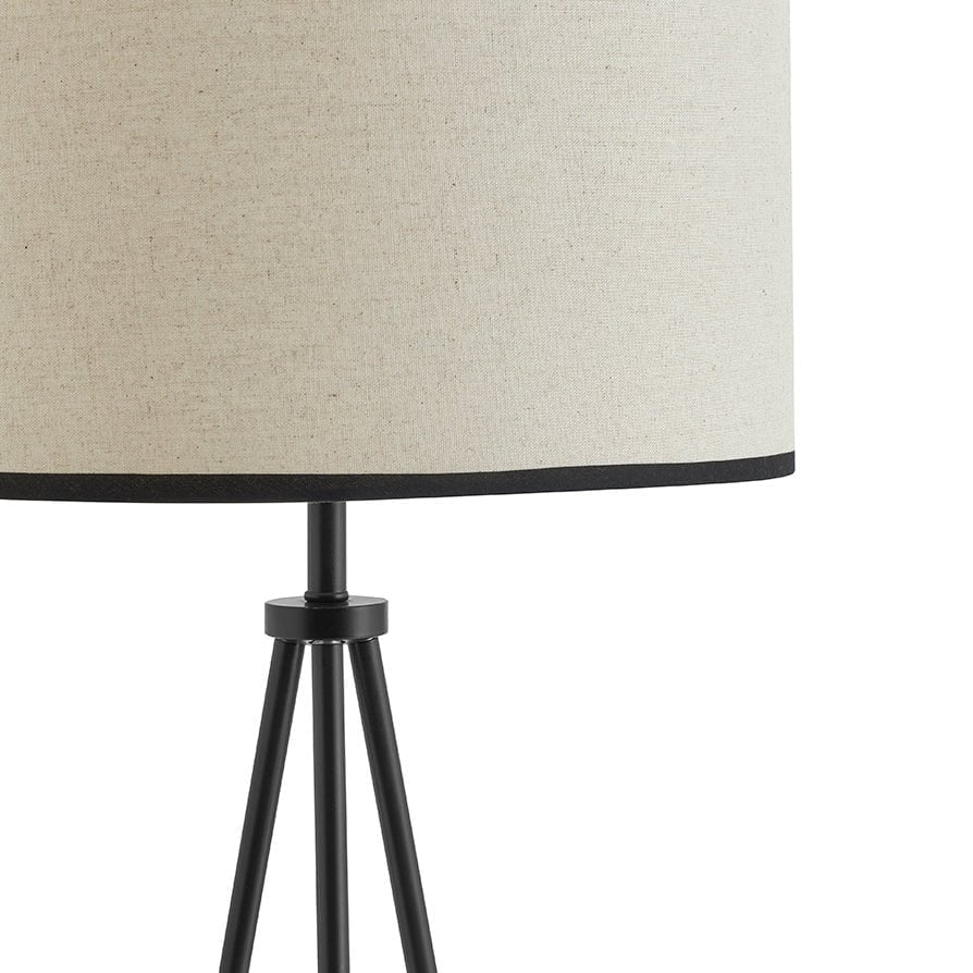 Dione Contrast Trim Tripod Floor Lamp