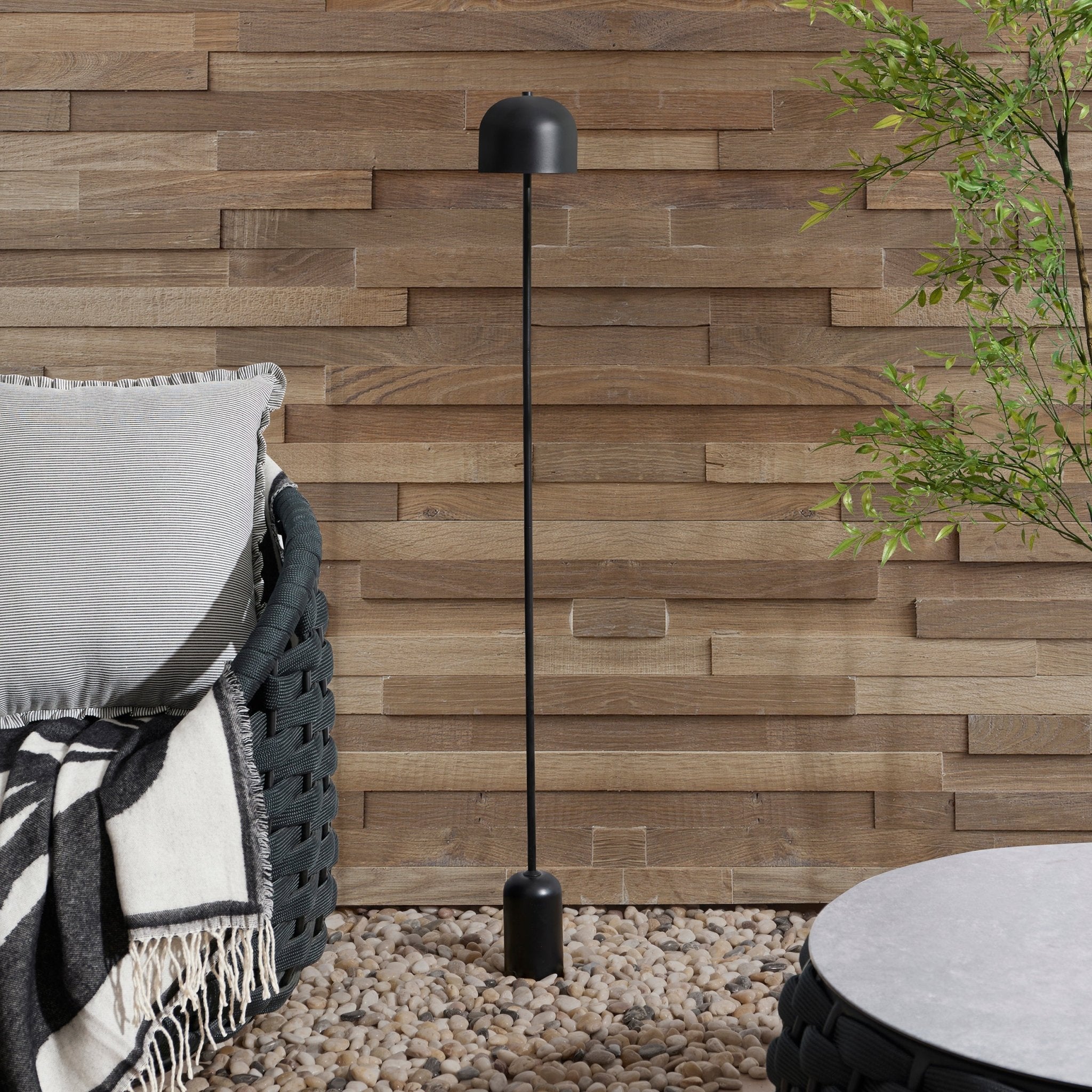 Rechargeable Waterproof Led Floor Light - Black, Portable Indoor/Outdoor Use