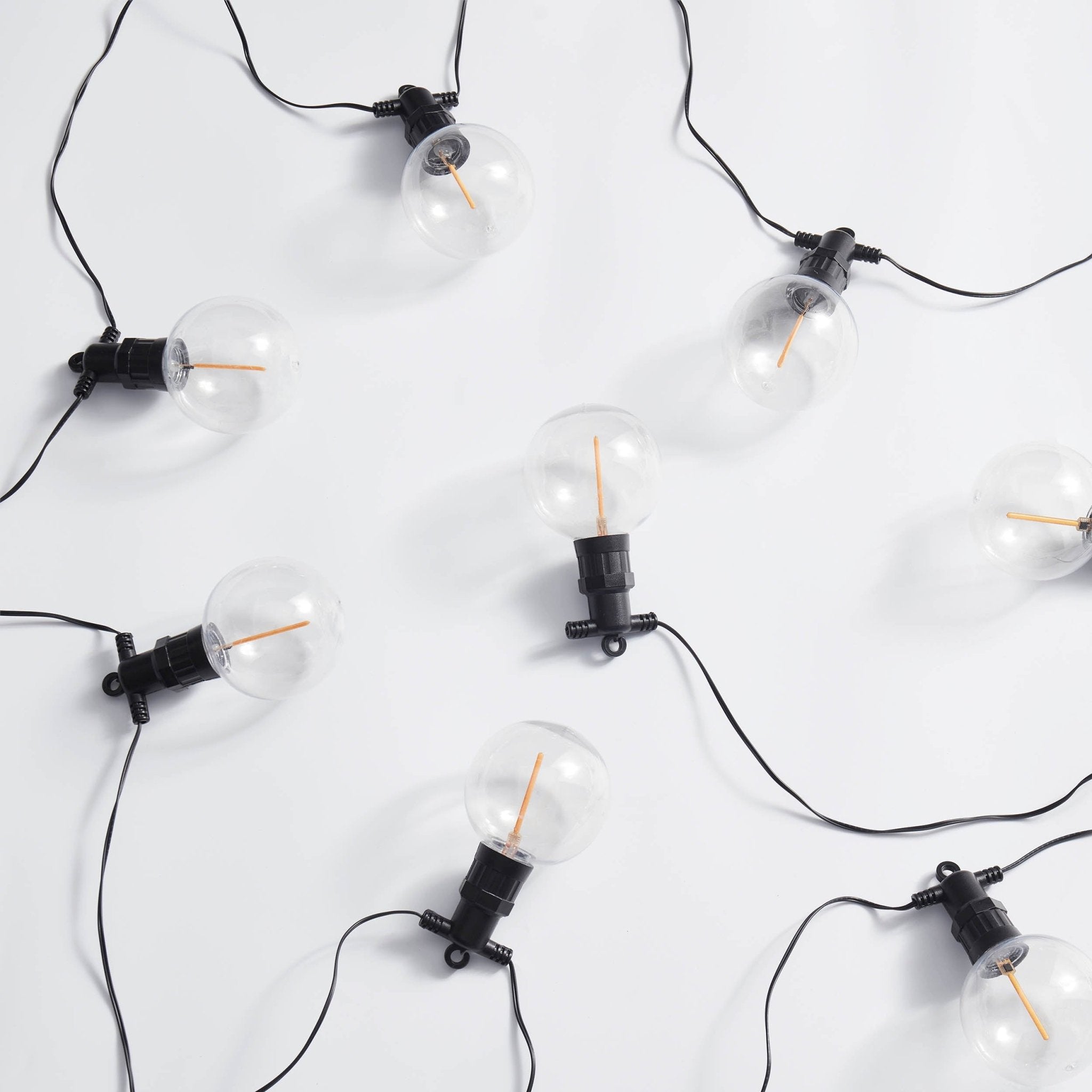 10 Indoor/Outdoor Festoon String Lights (Mains Powered) - White