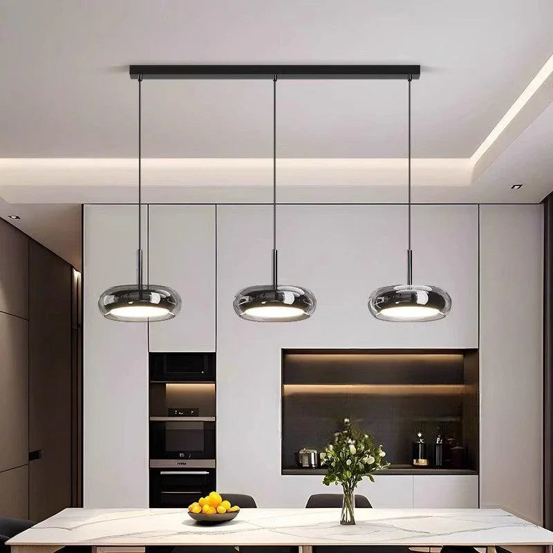 Aerion Modern Minimalist 3 Head Adjustable Kitchen Pendant Lamp
