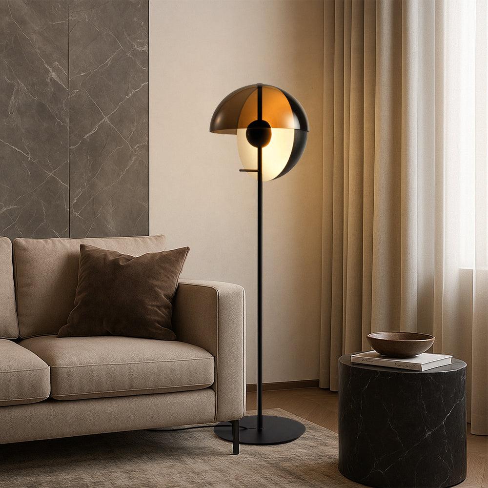 Prion Modern Aesthetic Glass Floor Lamp