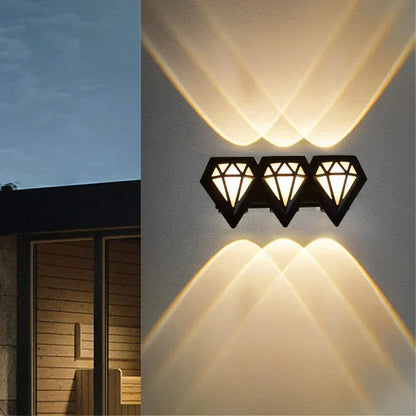 Modern Outdoor Wall Lamp Waterproof Led Exterior Wall Lights For Gardens