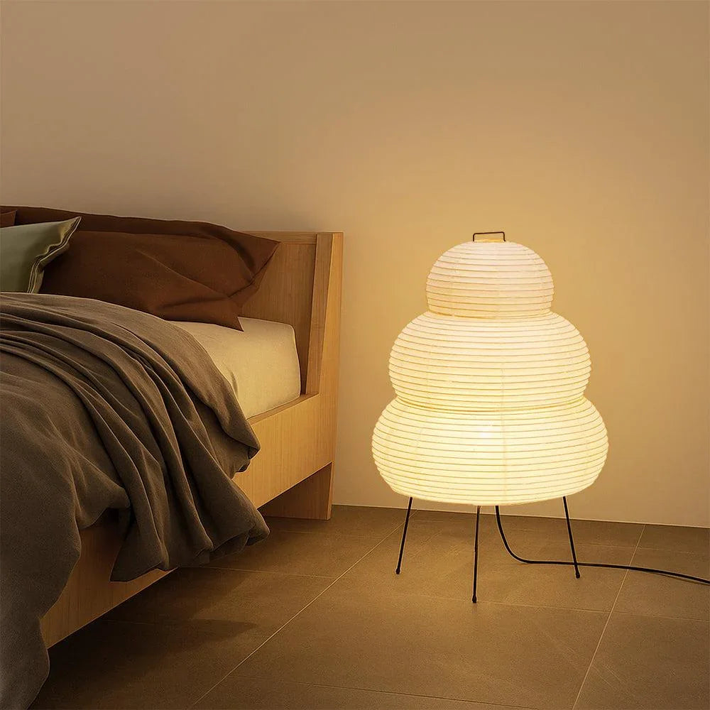 Alvora Modern Style Rice Paper Table Lamp With Soft Diffused Glow And Elegant Design