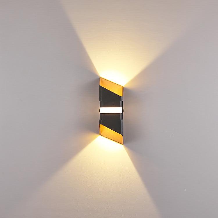 Modern Outdoor Wall Lamp Weather-Resistant Led Wall Sconce With Up & Down Lighting