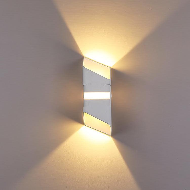 Modern Outdoor Wall Lamp Weather-Resistant Led Wall Sconce With Up & Down Lighting