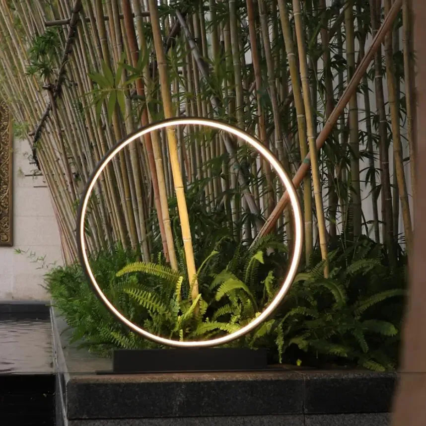 Modern Villa Round Outdoor Lamp With Aluminum Design And 50000-Hour Led Lifespan