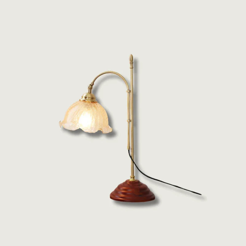 Agedradiance Lamp With Textured Patina Finish And Soft Warm Glow Lighting