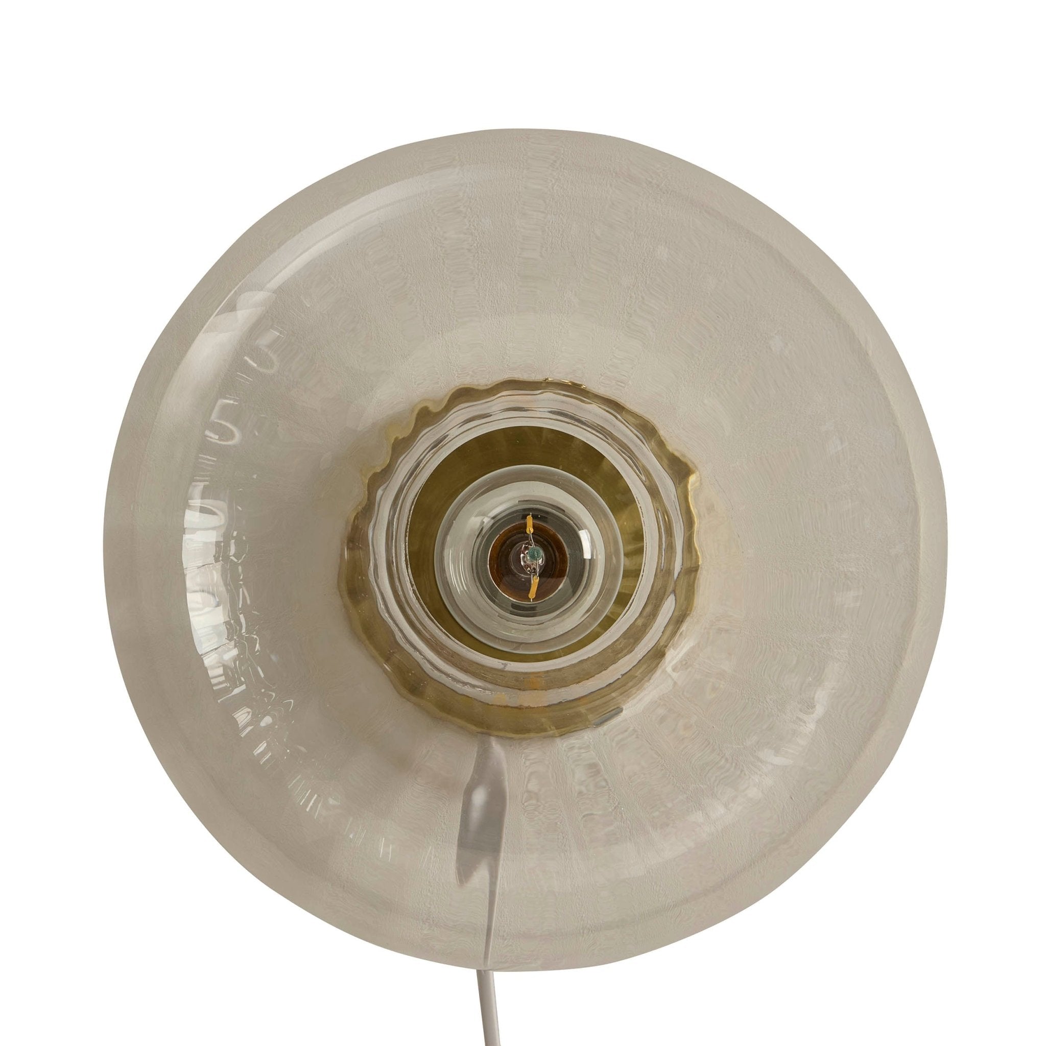 Clear Glass Wall Light Ring - Sculptural Illumination For Home Decor