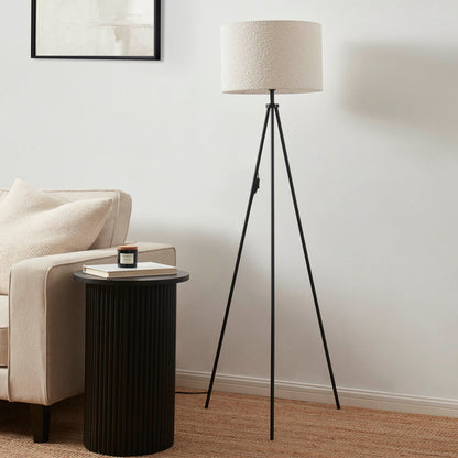 Boucle Floor Lamp - Ecru
