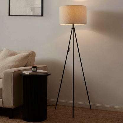 Boucle Floor Lamp - Ecru