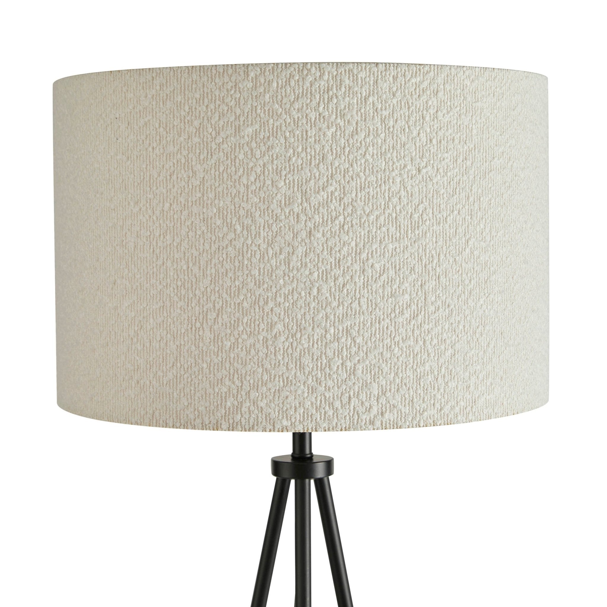 Boucle Floor Lamp - Ecru