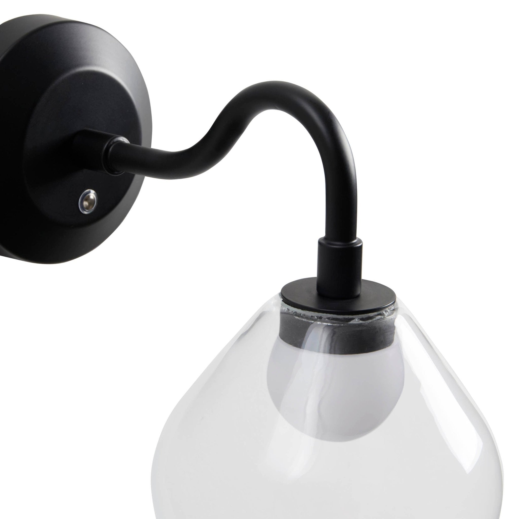 Rechargeable Led Wall Light Black - Cordless Vintage Charm For Bedrooms