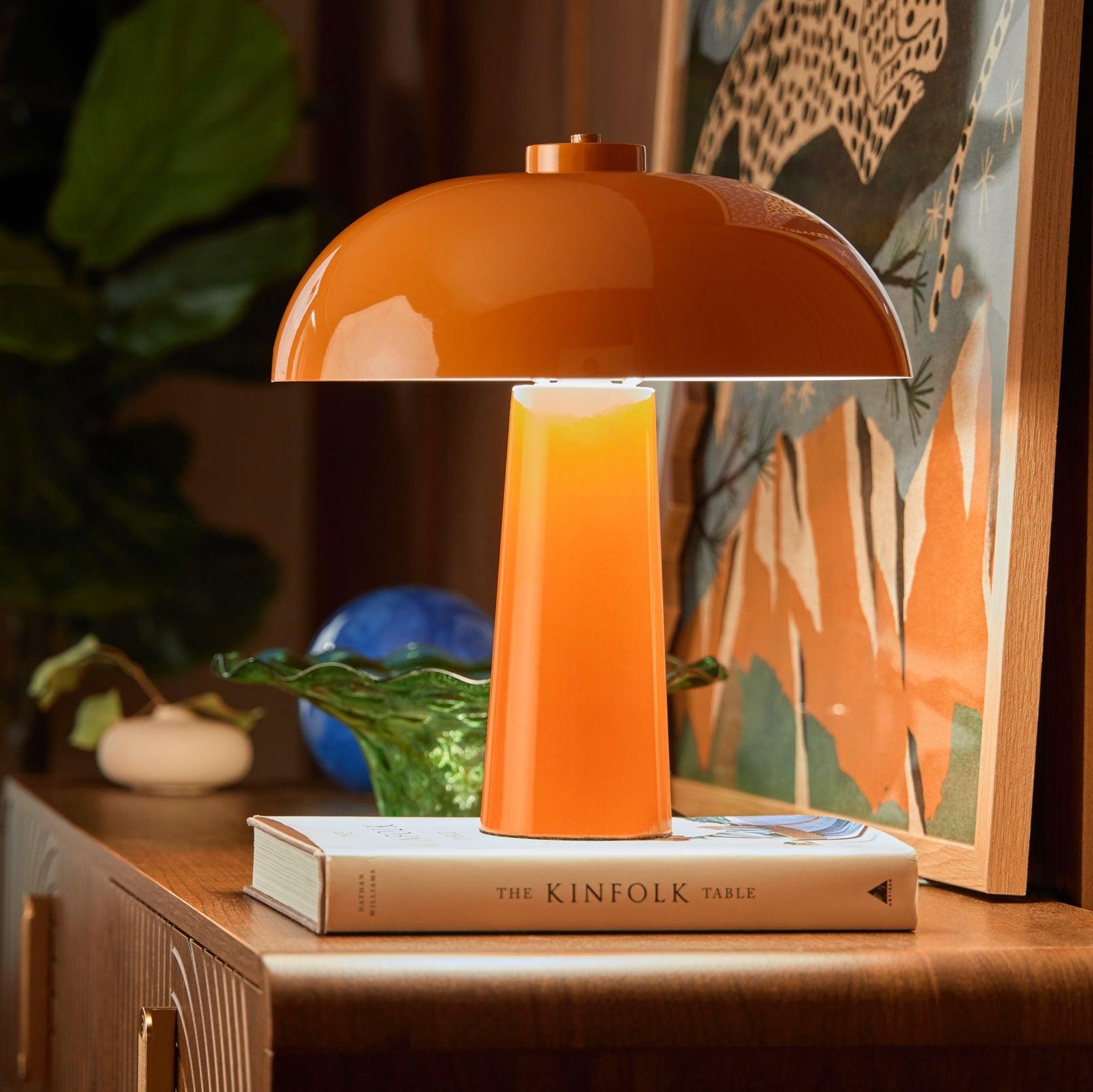 Retro Table Lamp - Orange