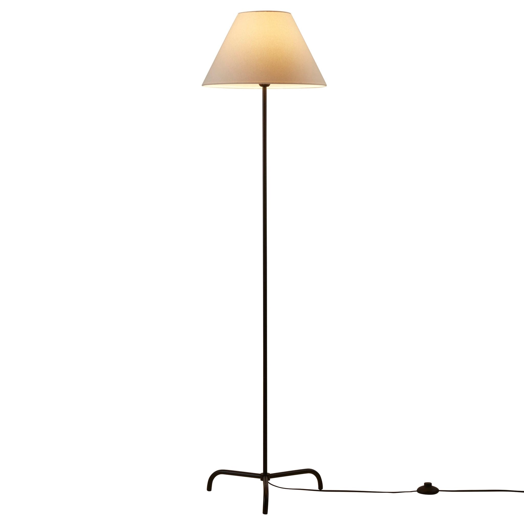 Sisu Minimalist Floor Lamp - Black/White