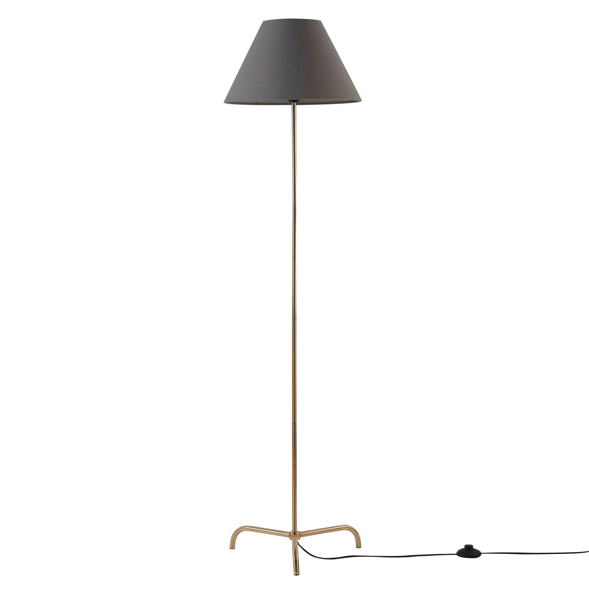 Sisu Minimalist Floor Lamp - Brass/Grey