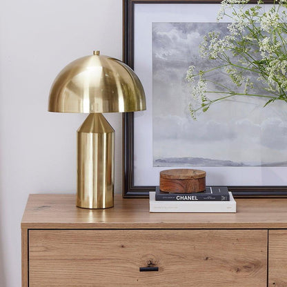 Titan Gold Domed Table Lamp