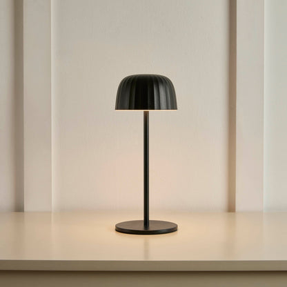 Rechargeable Waterproof Table Light - Black, Led Design For Indoor And Outdoor Use