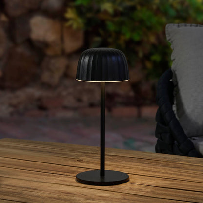 Rechargeable Waterproof Table Light - Black, Led Design For Indoor And Outdoor Use