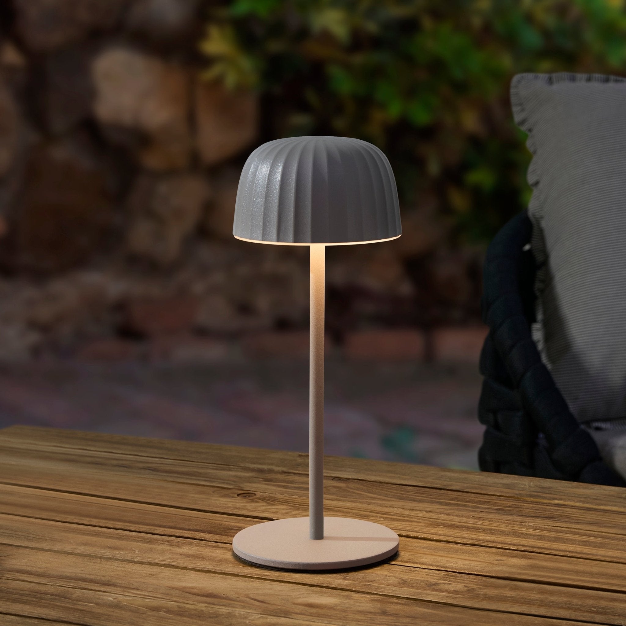 Waterproof Led Rechargeable Table Light - Grey